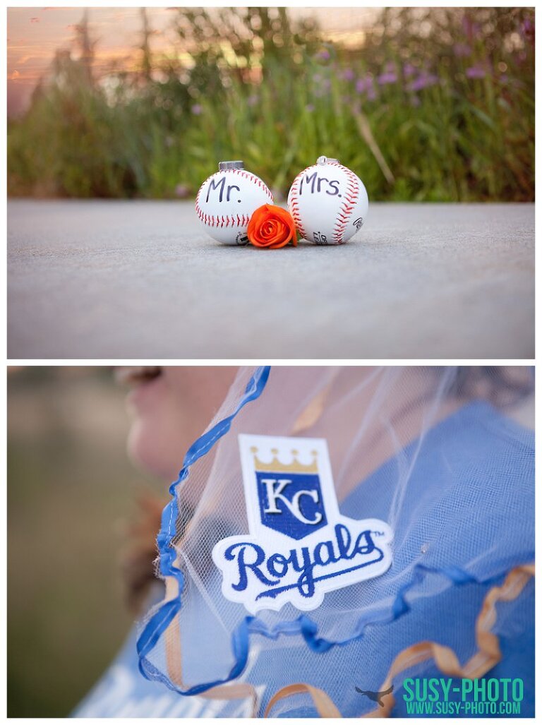 Kansas City Royals baseball wedding reception with the best wedding photographer in Kansas City Susy photo KC