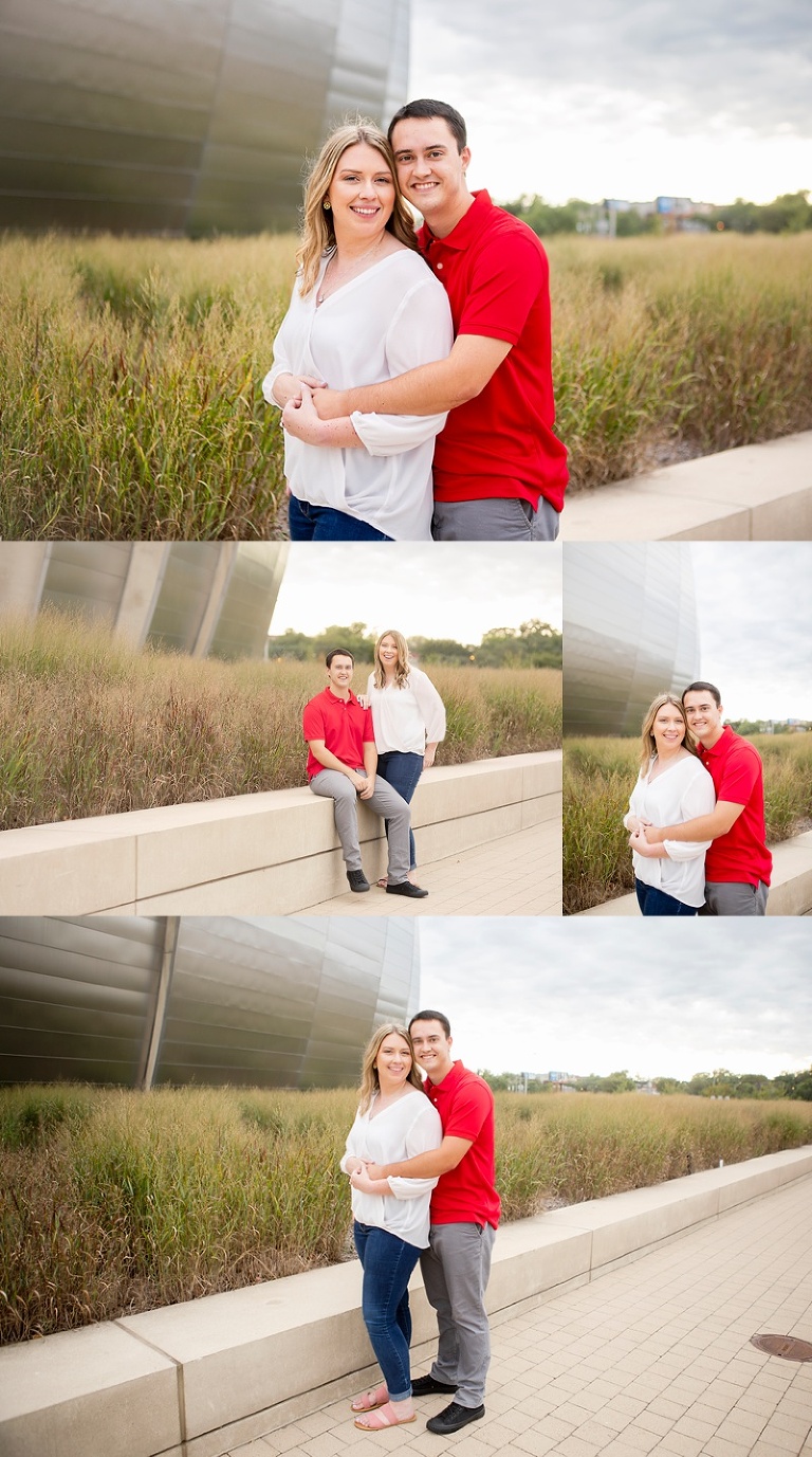 Couple at their engagement session in Kansas City near Kauffman center with Kansas City best photographer Susy photo