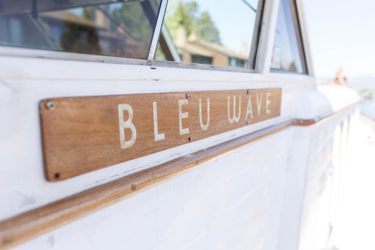 South Lake Tahoe Blue Wave yacht wedding