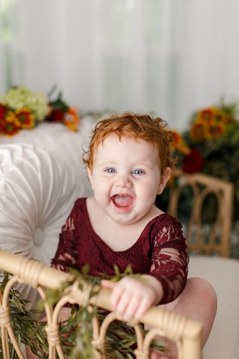 Kansas City cake smash photographer Fall 