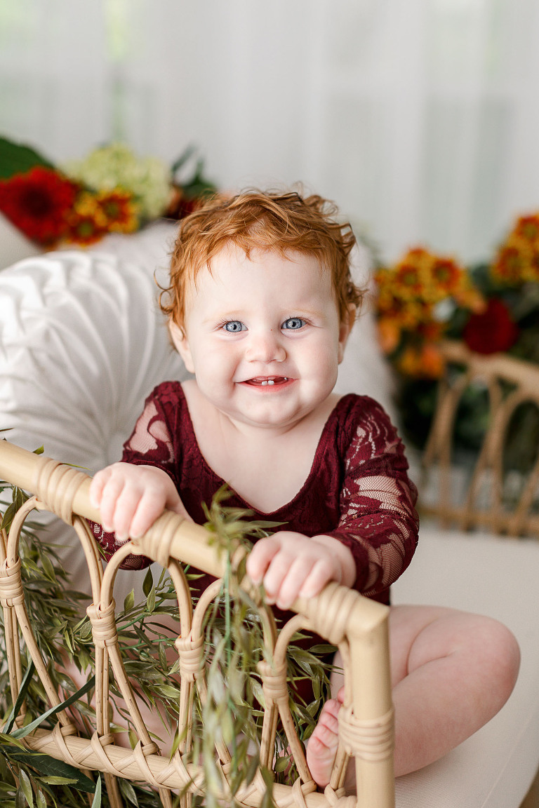 Kansas City cake smash photographer Fall 