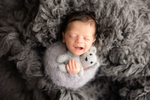 Smily baby Portraits kansas city newborn photographer