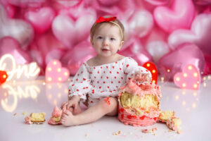 Valentines Day Cake Smash Inspiration Mini Session Kansas City photographer